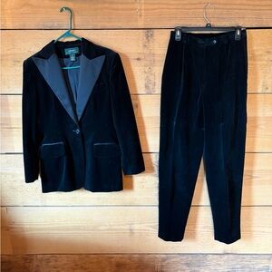 Ralph Lauren Black Velvet Tuxedo Suit